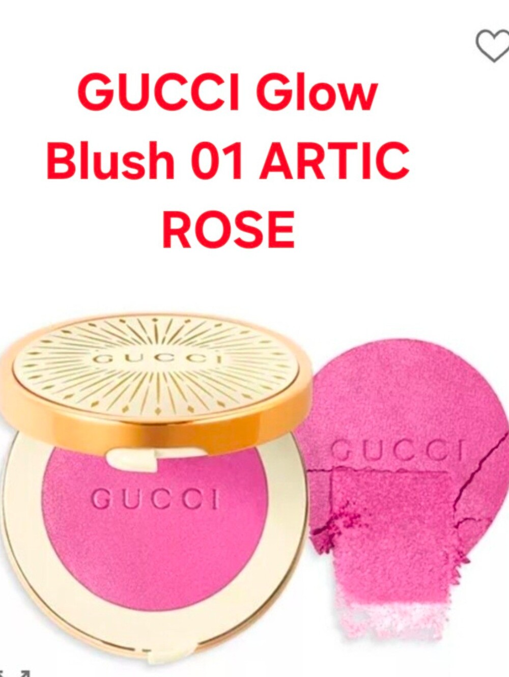 GUCCI Glow Blush 01 ARTIC ROSE. 💕NEW💕BNIB💥